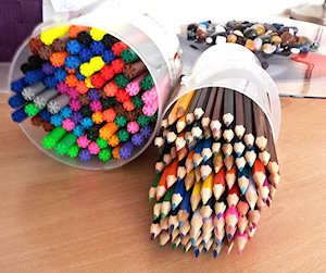 Kleurpotloden en stiften Kleurpotloden en stiften